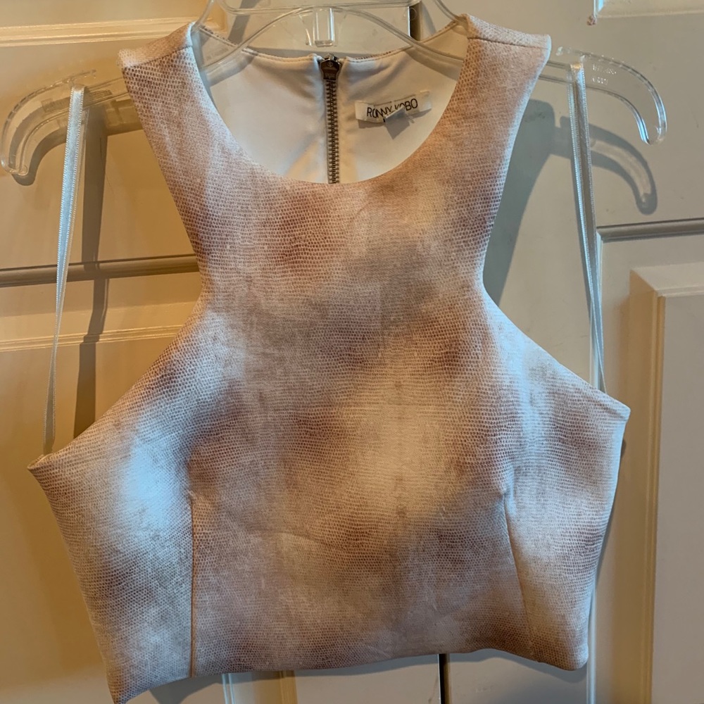 Ronny Kobo Animal Print Top